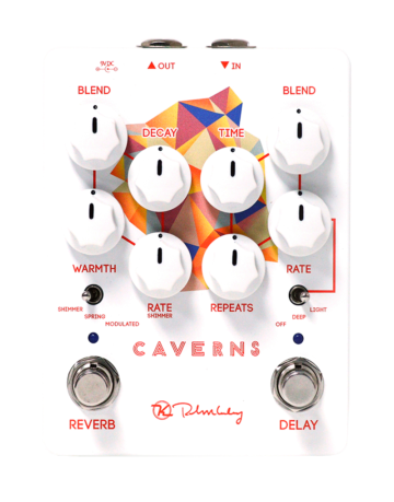 The Keeley Caverns V2 reverb and delay pedal