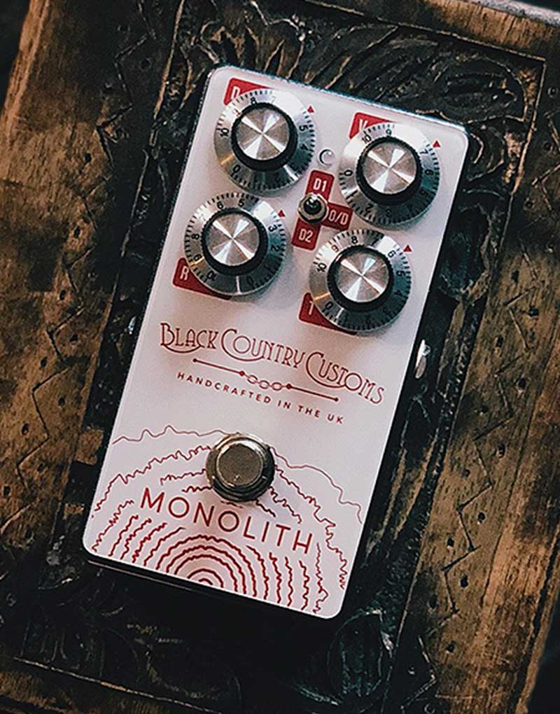 Laney Monolith Pedal on Wooden Background